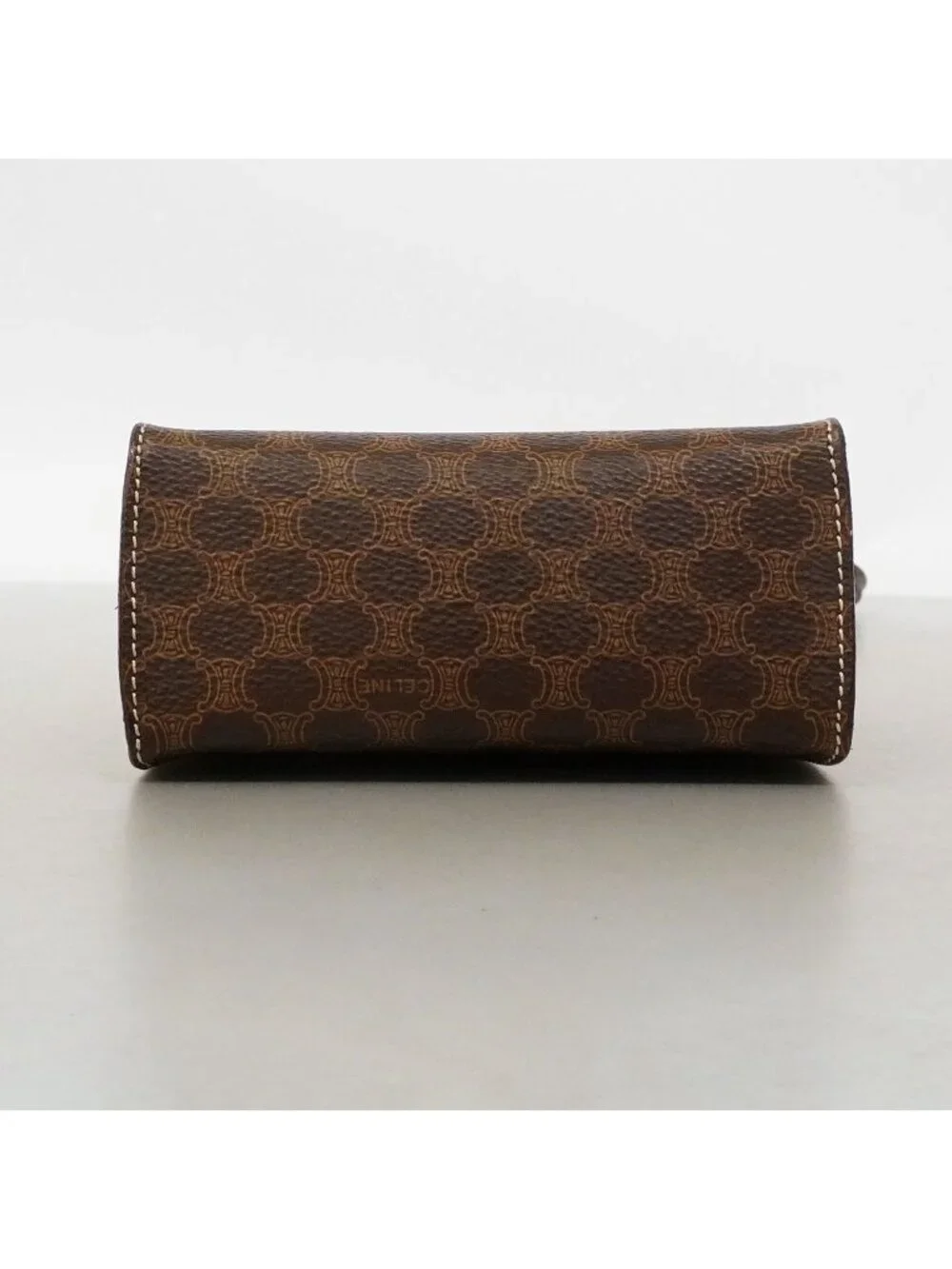 Celine Handbag Macadam Brown Gold 2-Way